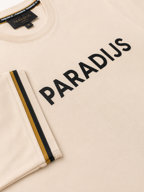 P03 Essential Logo T-Shirt – Crème | Paradijs Leven